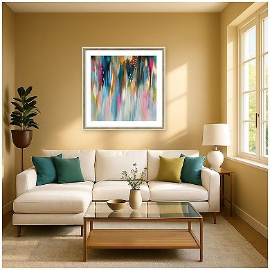 EV Brushstroke 142 Square by Jessi Raulet of Ettavee Framed Wall Art Print