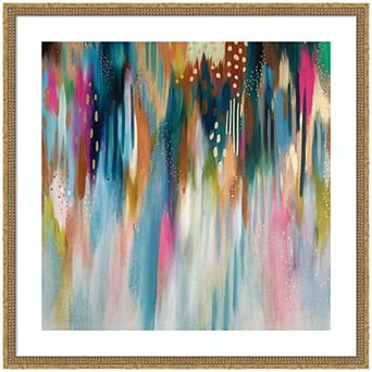 EV Brushstroke 142 Square by Jessi Raulet of Ettavee Framed Wall Art Print
