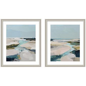 Oceanside III & IV 2 pc Framed Wall Art Print Set by Amy Lighthall