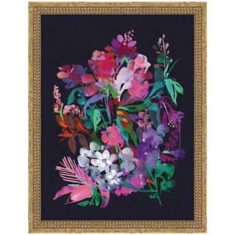 Pink Tropical by Reed Rosebud Framed Mounted Canvas Wall Art Print
