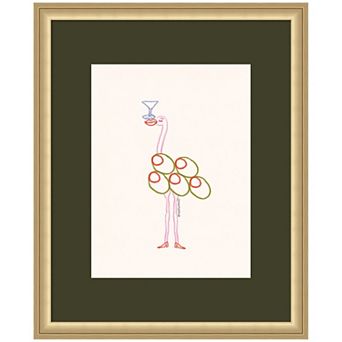 BBH Flaming Olive by Bouffants and Broken Hearts LLC Framed Wall Art Print