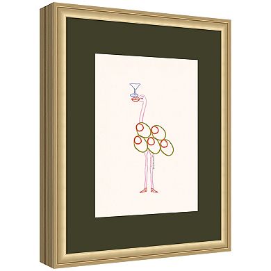 BBH Flaming Olive by Bouffants and Broken Hearts LLC Framed Wall Art Print