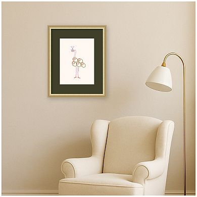 BBH Flaming Olive by Bouffants and Broken Hearts LLC Framed Wall Art Print