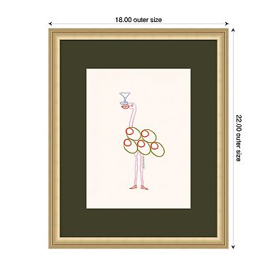BBH Flaming Olive by Bouffants and Broken Hearts LLC Framed Wall Art Print