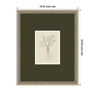 Floral Vase by Gabrielly Guedes Framed Wall Art Print