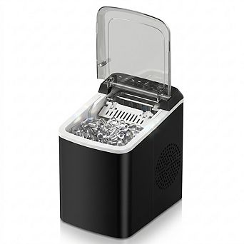 Countertop Ice Maker Machine 33lbs- Portable Self-Cleaning Bullet Ice Machine for Kitchen