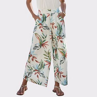Lascana Women's Tropical Print Culottes