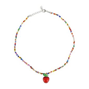 Fruit Beaded Necklace Colorful 1 pc