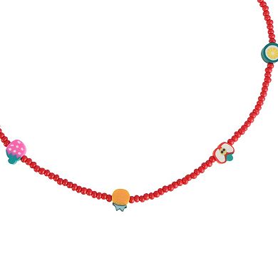 Fruit Beaded Necklace 1 Pc