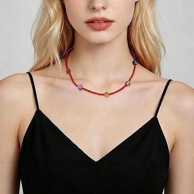 Fruit Beaded Necklace 1 Pc