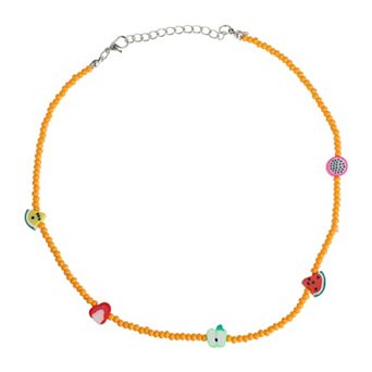 Fruit Beaded Necklace 1 pc