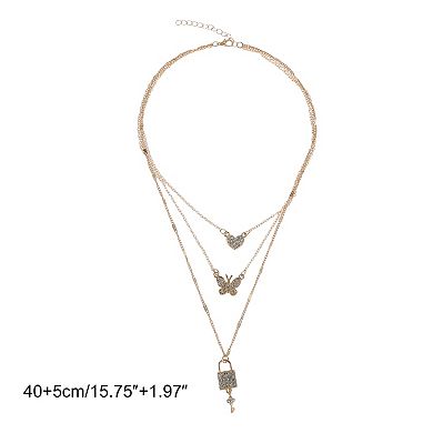 Butterfly Pendant Necklace 1 Pc