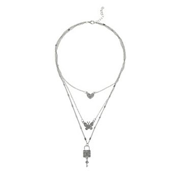 Butterfly Pendant Necklace 1 pc