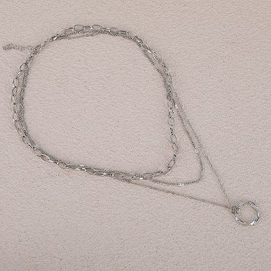 Layered Pendant Necklace 1 Pc