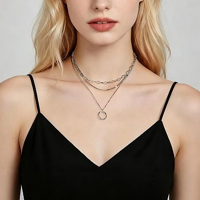 Layered Pendant Necklace 1 Pc