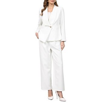 Women's 2 pc Pant Suit Set Work Office Blazers and Pants Professional Sets