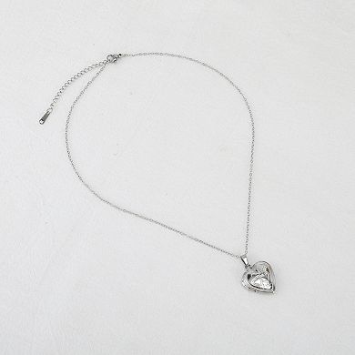 Heart Pattern Pendant Necklace 1Pc