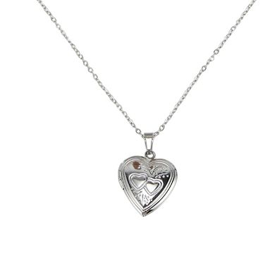 Heart Pattern Pendant Necklace 1Pc