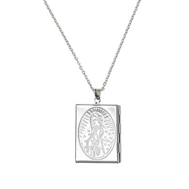 Square Box Pendant Necklace 1Pc