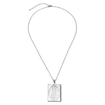 Square Box Pendant Necklace 1 pc
