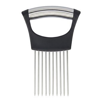 5.6x3.7x0.7 inch Vegetable Chopper Manual Food Processor 14-Prong Onion Slicing Holder
