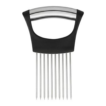 5.6x3.7x0.7 inch Vegetable Chopper Manual Food Processor 14-Prong Onion Slicing Holder