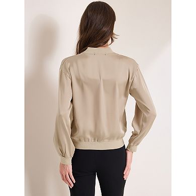 2 Packs Women's Jacket Zip Up Coat Long Sleeve Outerwear Casual Lightweight Top