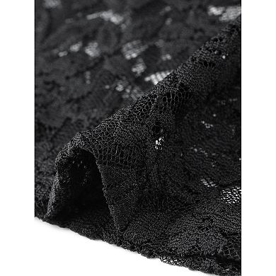Women's Plus Size Lace Cardigans Open Front 3/4 Bell Sleeve Front Pleated Sheer Lace Formal Shrugs