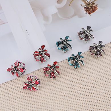Silver-Plated Butterfly Claw Clip 2 Pcs