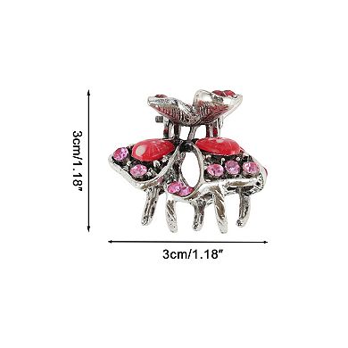 Silver-Plated Butterfly Claw Clip 2 Pcs