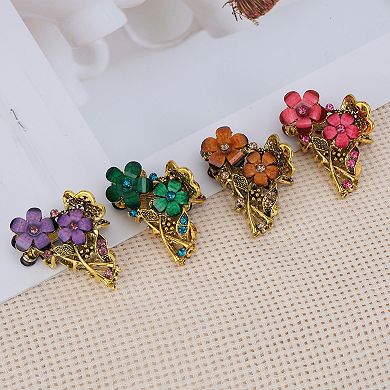 Double Flower Claw Clip 1 Pc