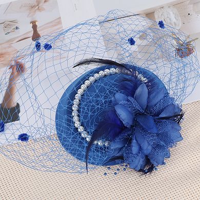 Faux Pearls Top Hat Hair Clip 1 Pc