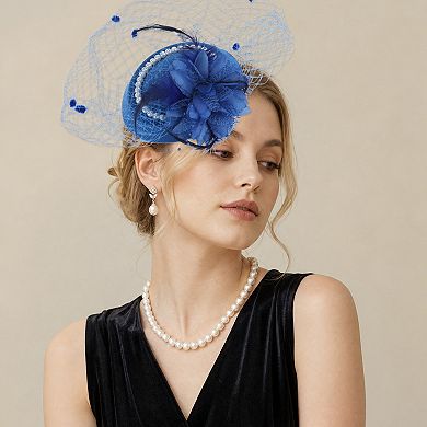 Faux Pearls Top Hat Hair Clip 1 Pc