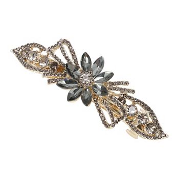 Flower Rhinestone Hair Barrettes 1 pc