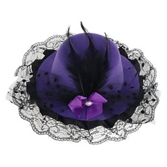Fashion Lace Bow Top Hat Hair Clip 1 pc