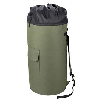 Laundry Backpack for Travel Dirty Clothes Hamper Bag, Waterproof Mesh Camping Laundry Bag