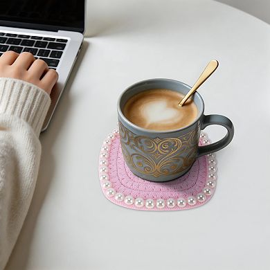 1Pc Square Pearl Heat Insulation Mat Drink Coaster