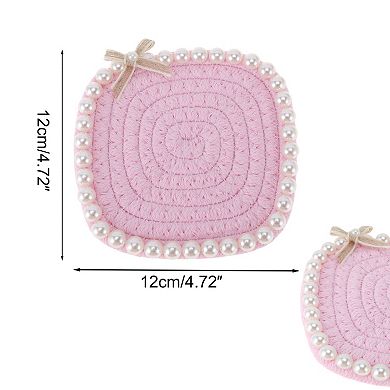 1Pc Square Pearl Heat Insulation Mat Drink Coaster