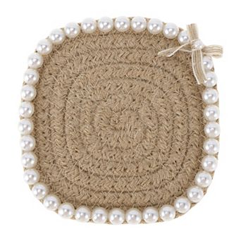 1 pc Square Pearl Heat Insulation Mat Drink Coaster