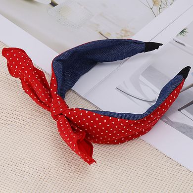 1Pc Wide Bow Pattern Headband