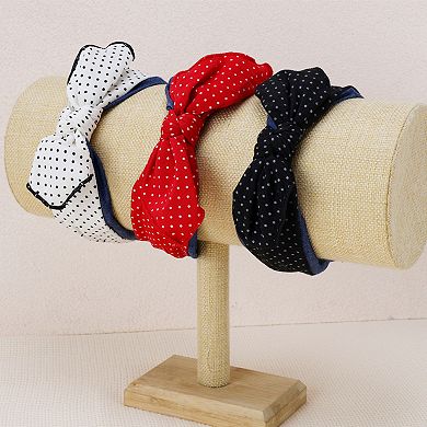 1Pc Wide Bow Pattern Headband
