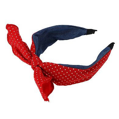 1Pc Wide Bow Pattern Headband