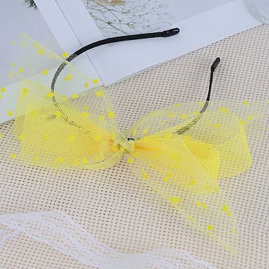 1Pc Bow Mesh Headband