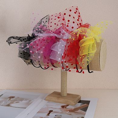 1Pc Bow Mesh Headband