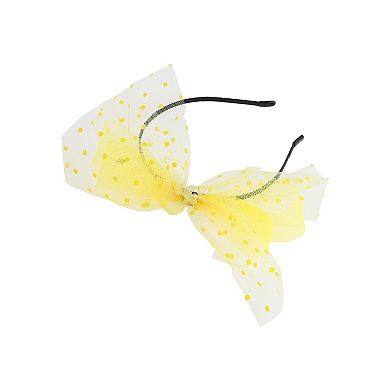 1Pc Bow Mesh Headband