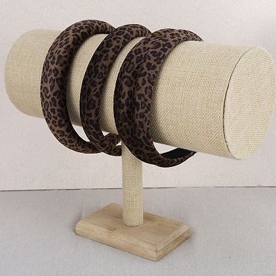 1Pc Retro Velvet Leopard Print Headband