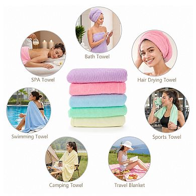 1Pc Embossed Bears Bath Towel