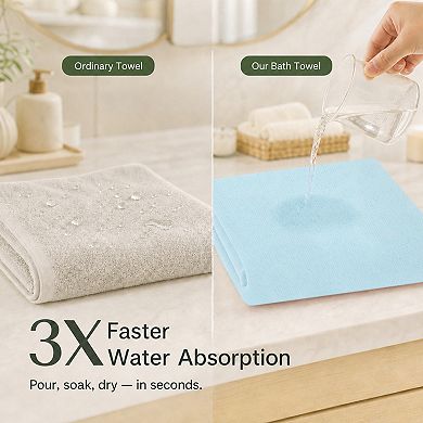 1Pc Embossed Bears Bath Towel