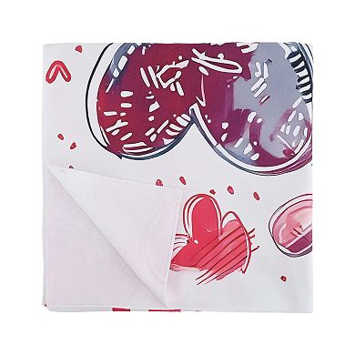 1Pc Heart Pattern Beach Towel
