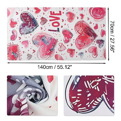 1Pc Heart Pattern Beach Towel